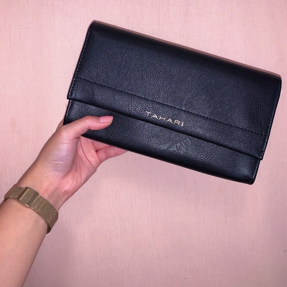 2-IN-1 TAHARI WRISTLET IN BLACK AN - Picture 2 of 4